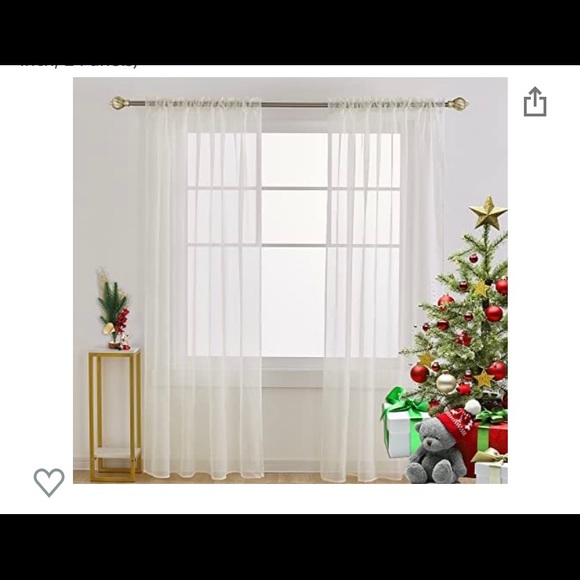 LUMINO Sheer curtains! New 54w x 84L - Picture 2 of 5